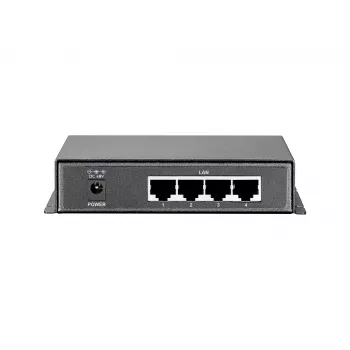 LevelOne switch Gigabit PoE a 5 porte, 61,6 W, 802.3af PoE, 4 uscite PoE, alimentatore incluso