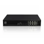 LevelOne KILBY switch L2 gestito Gigabit PoE a 10 porte, 2 x SFP, 802.3at/af PoE, 125W, 8 uscite PoE