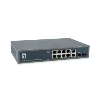 LevelOne GEP-1221 switch di rete non gestito Gigabit Ethernet (10/100/1000) Power over Ethernet (PoE) nero