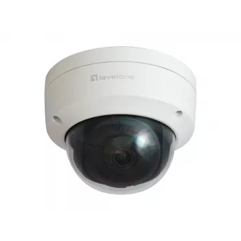 Telecamera IP fixed dome LevelOne GEMINI, 2 megapixel, H.265, antivandalo, 802.3af PoE, interno/esterno