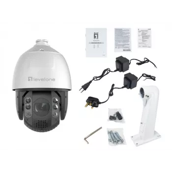 Telecamera IP PTZ LevelOne FCS-4072 GEMINI, 4 MP, zoom 32x, H.265, IR 200 m, interno/esterno