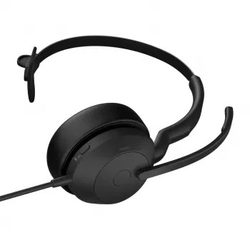 Jabra Evolve2 50 Headset con filo fascia ufficio/call center USB Type-C / USB Type-A Bluetooth nero