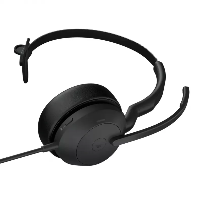 Jabra Evolve2 50 Headset con filo head-band ufficio/call center USB Type-C / USB Type-A Bluetooth nero