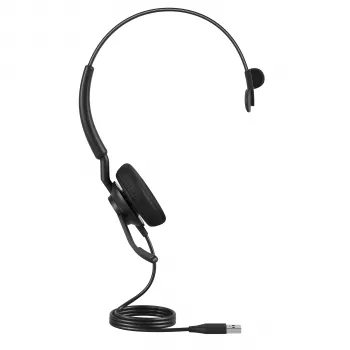 Jabra Engage 40 - (Inline Link) USB-C/A MS Mono, con filo, ufficio/call center, 45 g, Headset, nero