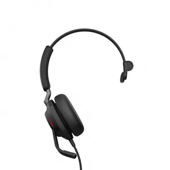 Headset Jabra Evolve2 40 SE con filo USB Type-C / USB-A, supra-aural, archetto, 20–20000 Hz, 113 g, nero