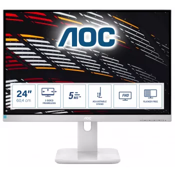 AOC P1 24P1/GR Monitor per computer 60,5 cm (23,8 pollici) 1920 x 1080 Pixel Full HD LED grigio