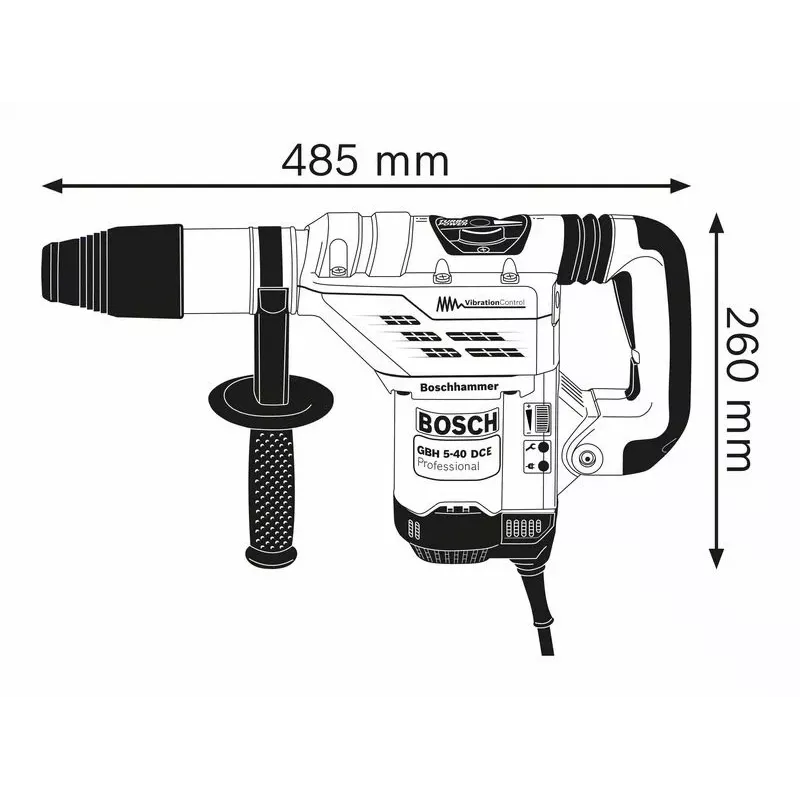 Bosch GBH 5-40 DCE Professional 1150 W 340 giri/min SDS Max
