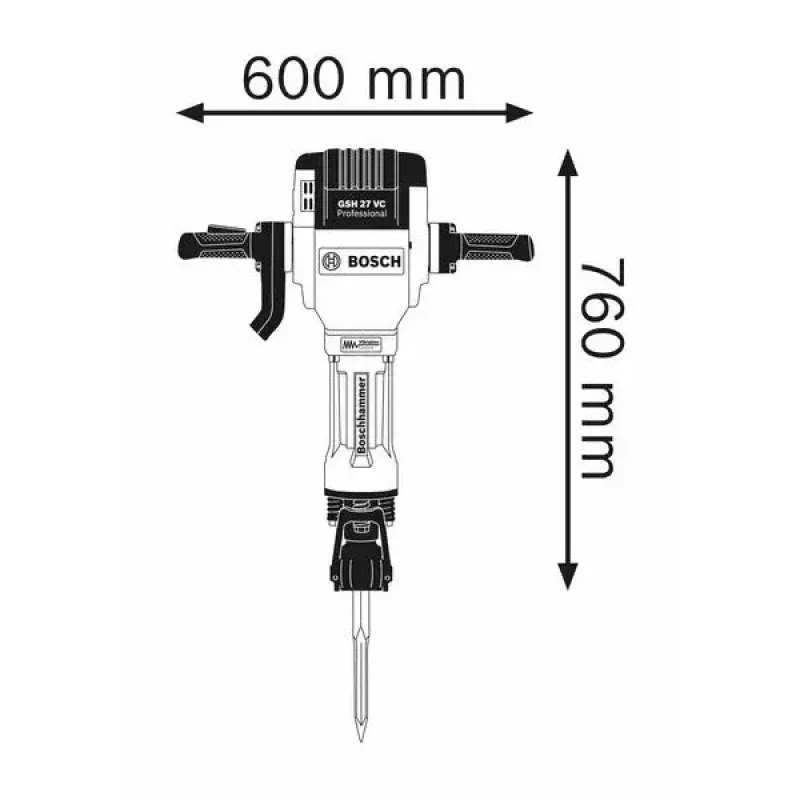 Bosch 0 611 30A 000 Martello perforatore 2000 W