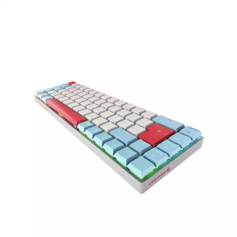 CHERRY MX-LP 2.1 Compact Wireless Tastiera gaming RF Wireless + Bluetooth QWERTZ tedesco bianco