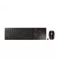 Tastiera e mouse CHERRY DW 9100 sottile inclusi universale RF wireless + Bluetooth QWERTY inglese US nero