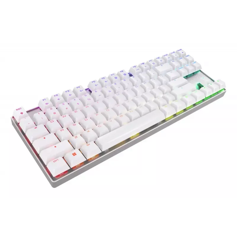 Tastiera da gaming CHERRY MX 8.2 TKL Wireless RGB USB + RF wireless + Bluetooth QWERTZ tedesca bianca
