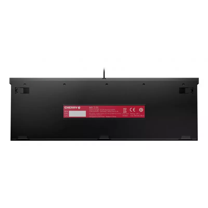 Tastiera da gaming CHERRY MX 2.0S USB QWERTZ tedesca nera meccanica RGB