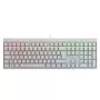 Tastiera da gaming meccanica con filo Cherry MX 2.0S — full-size (100 %), layout tedesco QWERTZ, retroilluminazione RGB, USB, bianca