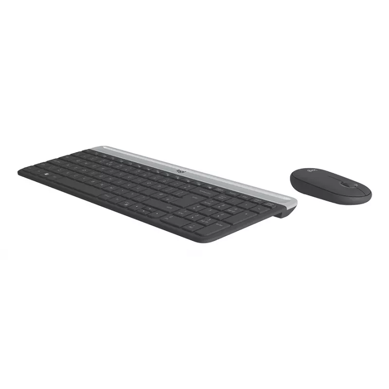 Tastiera e mouse wireless sottili LOGITECH combo Mk470 - Graphite - AZERTY francese