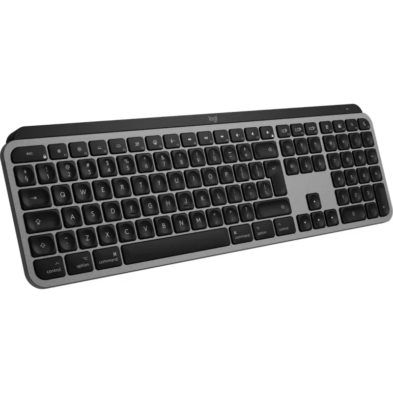 Tastiera Logitech MX Keys S for Mac Wireless Bluetooth QWERTY Alluminio Nero