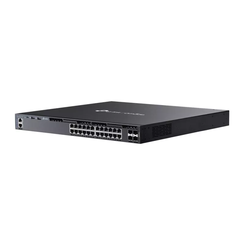TP-Link Omada switch managed L3 stackable 24 porte Gigabit PoE+ con 4 slot 10G