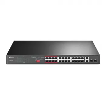 TP-Link switch unmanaged PoE+ 24 porte 10/100Mbps + 2 porte Gigabit