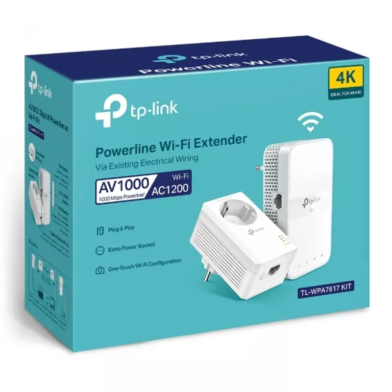TP-Link TL-WPA7619 KIT 1000 Mbit/s Ethernet LAN Wi-Fi bianco 2 pz.