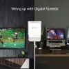 TP-Link G.hn1200 Powerline Kit, 607 Mbit/s, Gigabit Ethernet, 10,100,1000 Mbit/s, HomePlug AV2, 300 m, bianco