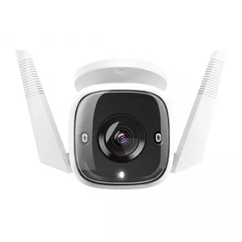 TP-Link Tapo telecamera di sicurezza Wi-Fi da esterno, telecamera di sicurezza IP, esterno, con filo e senza fili, Amazon Alexa e Google Assistant, CE, soffitto/parete