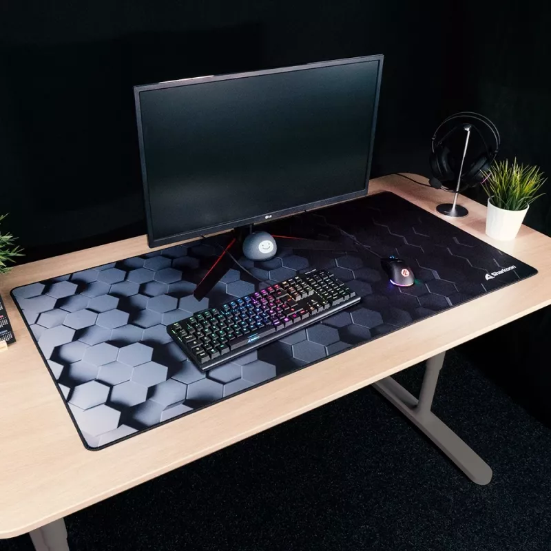 SHARKOON Tappetino mouse gaming - Sgp30 Big Hex - nero