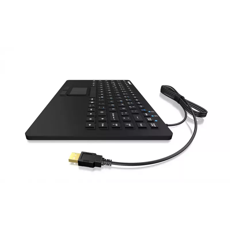 Tastiera KeySonic KSK-3230IN (DE) universale USB QWERTZ tedesco nero