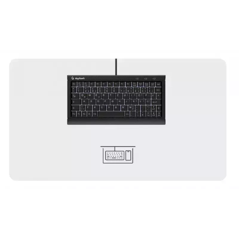 Tastiera KeySonic KSK-3011ELC (DE) home USB QWERTZ tedesco nero
