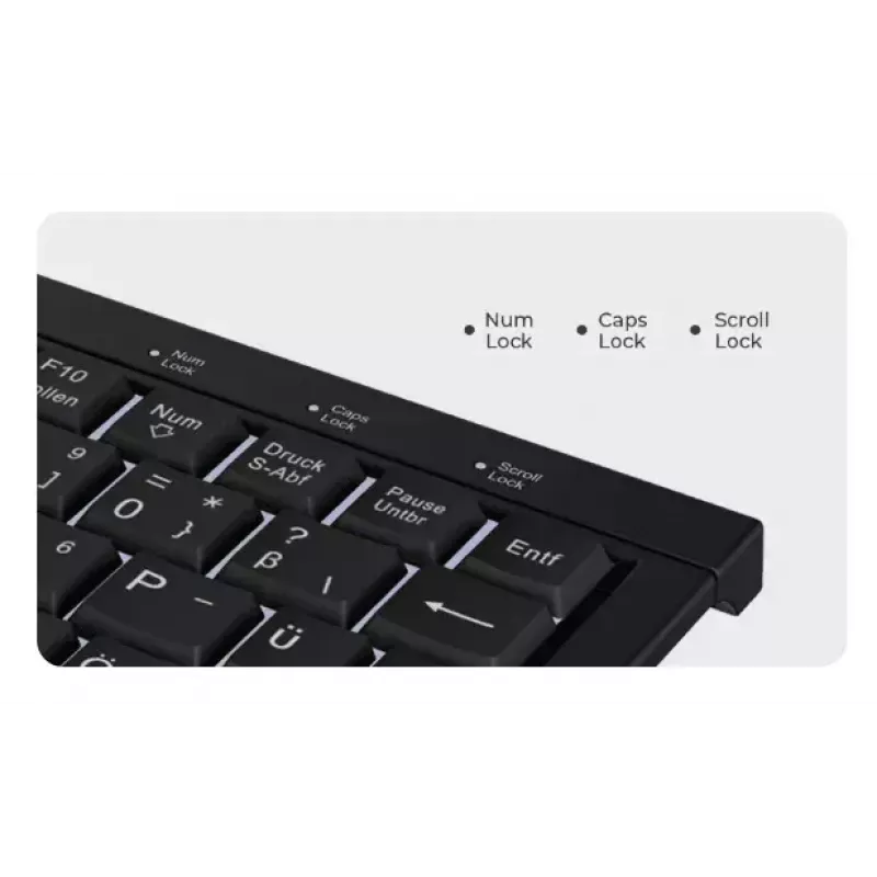 Tastiera KeySonic KSK-3011ELC (DE) home USB QWERTZ tedesco nero