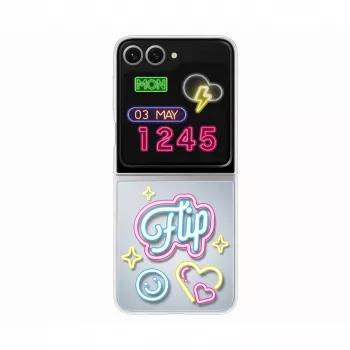 Custodia per cellulare Samsung EF-ZF741CTEGWW 17 cm (6.7 pollici) cover trasparente