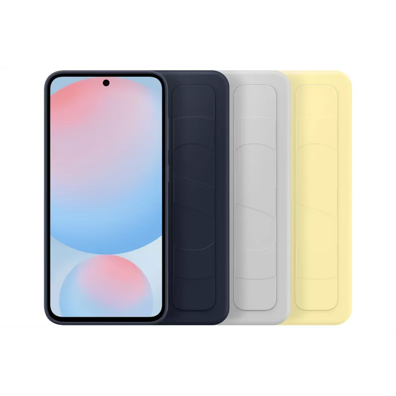 Cover Samsung Galaxy S24 FE Monochromatic grigio con supporto da tavolo