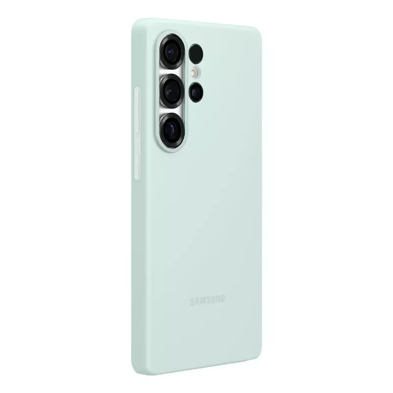 Custodia in silicone Samsung Galaxy S25 Ultra color menta