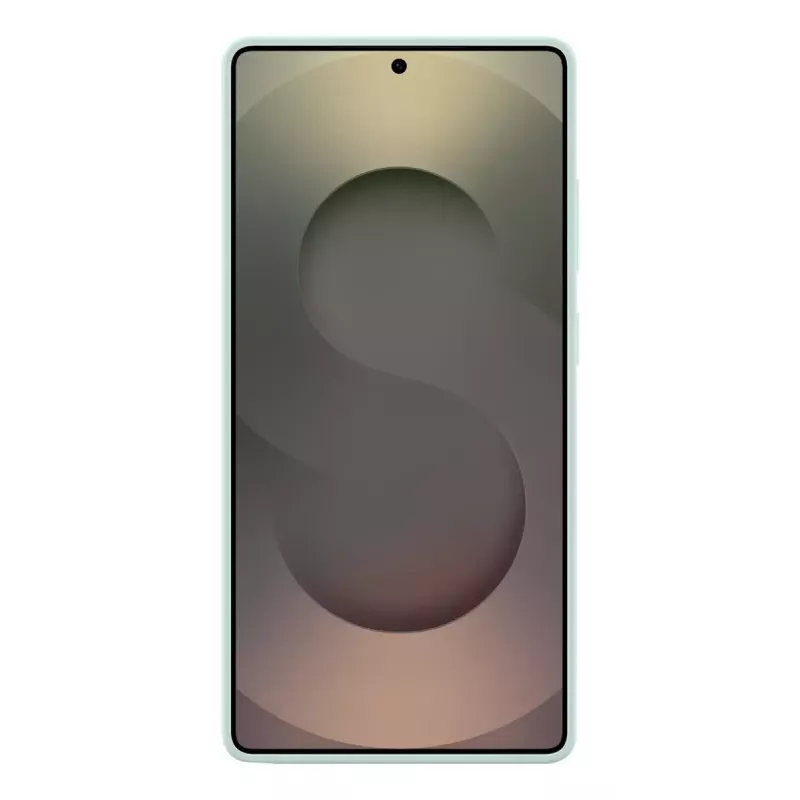 Custodia in silicone Samsung Galaxy S25 Ultra color menta