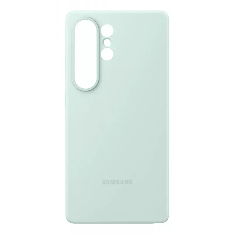 Custodia in silicone Samsung Galaxy S25 Ultra color menta