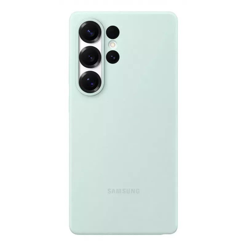 Custodia in silicone Samsung Galaxy S25 Ultra color menta