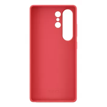 Cover Samsung Galaxy S25 Ultra custodia in silicone rossa monochromatic