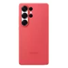 Cover Samsung Galaxy S25 Ultra custodia in silicone rossa monochromatic