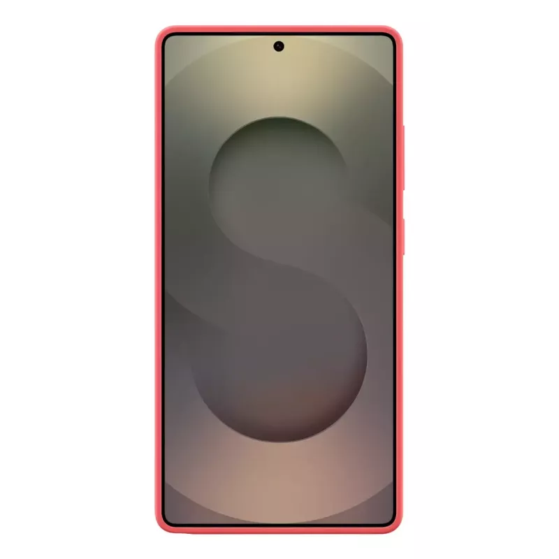 Cover Samsung Galaxy S25 Ultra custodia in silicone rossa monochromatic