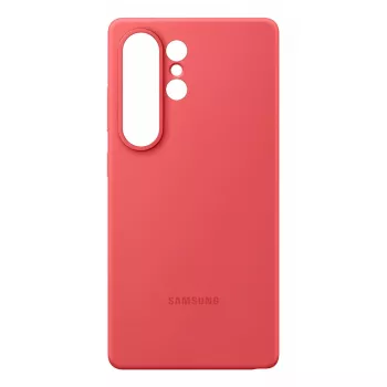 Cover Samsung Galaxy S25 Ultra custodia in silicone rossa monochromatic
