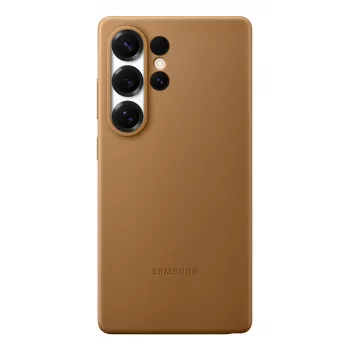 Samsung Kindsuit Custodia in pelle sintetica per Galaxy S25, cover, Samsung, Galaxy S25 Ultra, 17,5 cm (6,9 inch), marrone