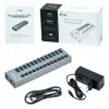 i-tec USB 3.0 Hub di ricarica 13 porte + alimentatore 60 W