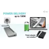 i-tec USB-C Docking station ergonomica in metallo 3x 4K display + Power Delivery 100 W