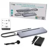 i-tec USB-C Docking station ergonomica in metallo 3x 4K display + Power Delivery 100 W