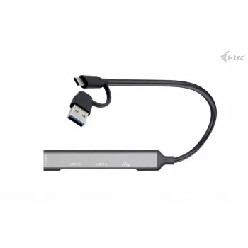 i-tec USB-C/USB-A Hub in metallo 1x USB 3.0 + 3x USB 2.0