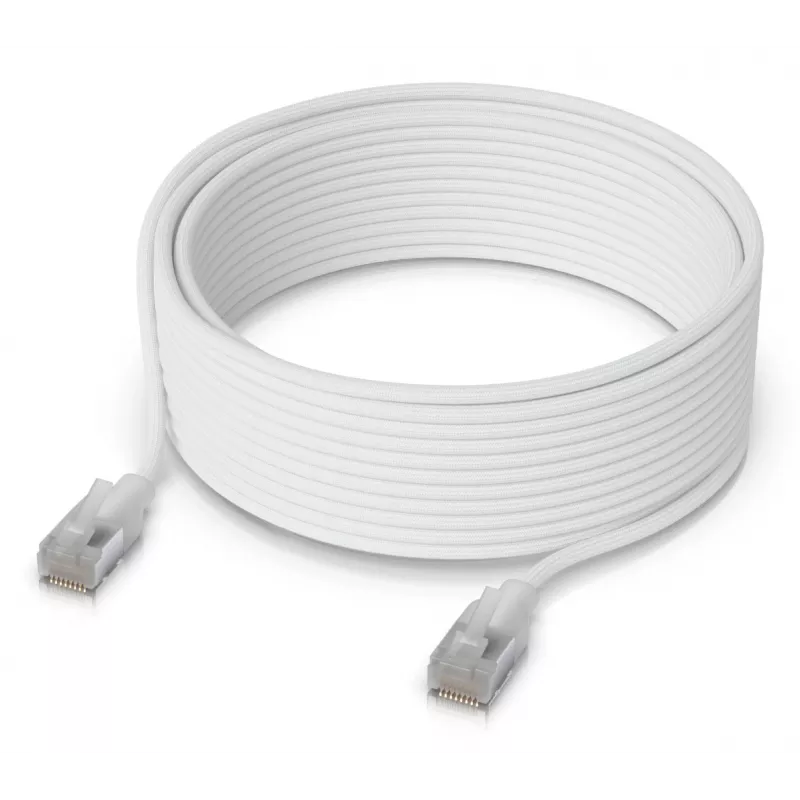Ubiquiti UniFi Etherlighting Cavo patch, 12 m, Cat6, bianco (UACC-Cable-Patch-EL-12M-W)