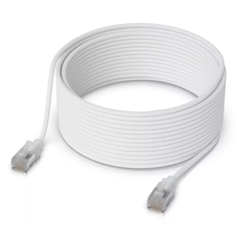Ubiquiti UniFi Etherlighting cavo patch, 15 m, Cat6, bianco (UACC-Cable-Patch-EL-15M-W)