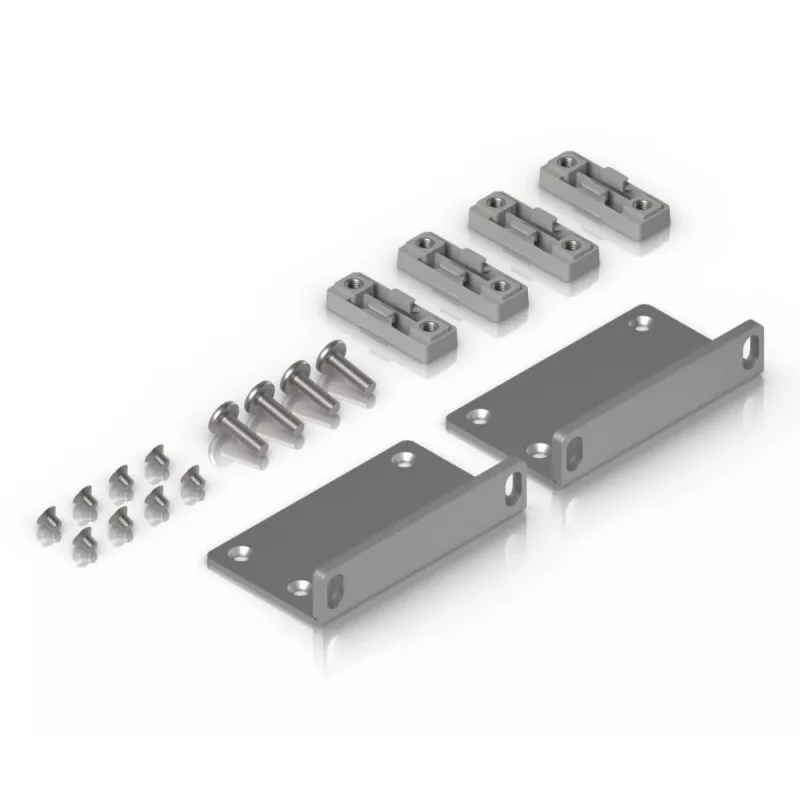 Kit di montaggio Ubiquiti UACC-Rack-Ear-2U acciaio zincato grigio