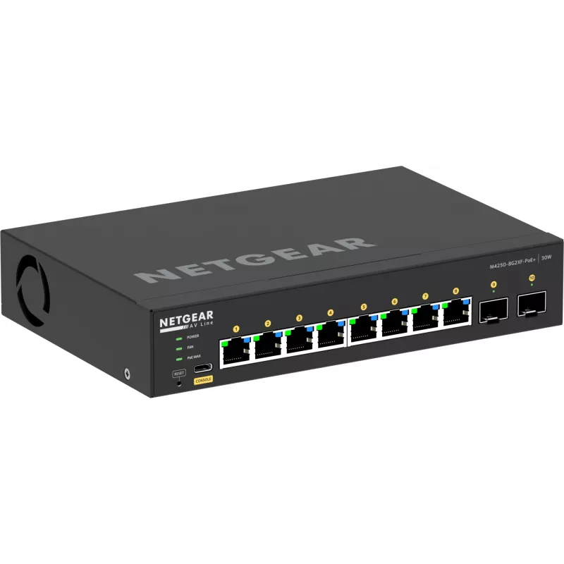 Switch gestito NETGEAR GSM4210PX 8x1G PoE+ 220W 2xSFP+