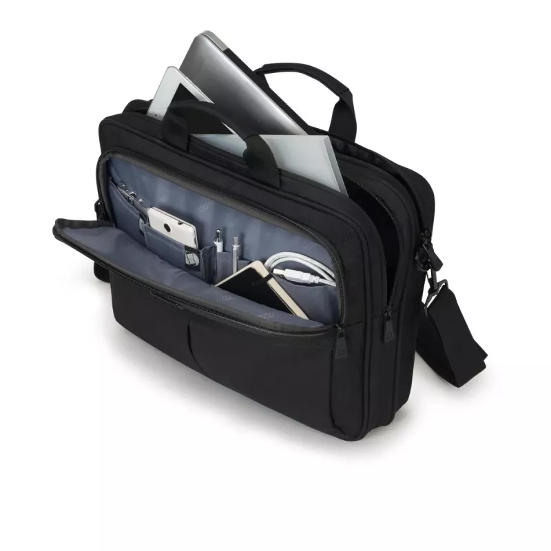 DICOTA Top Traveller Scale - custodia per notebook 14-15,6 pollici - nero / PET riciclato 600d