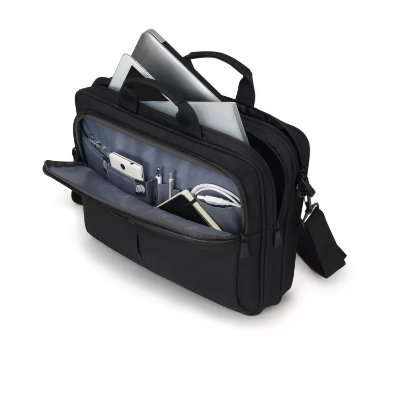 DICOTA Top Traveller Scale - custodia per notebook 12-14.1 pollici - nero / PET riciclato 600d