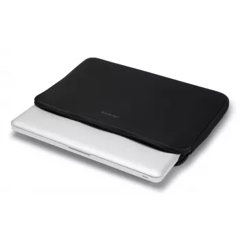 DICOTA Perfect Skin - custodia per notebook 10-11.6 pollici - nero / neoprene sintetico con tessuto esterno 100% riciclato